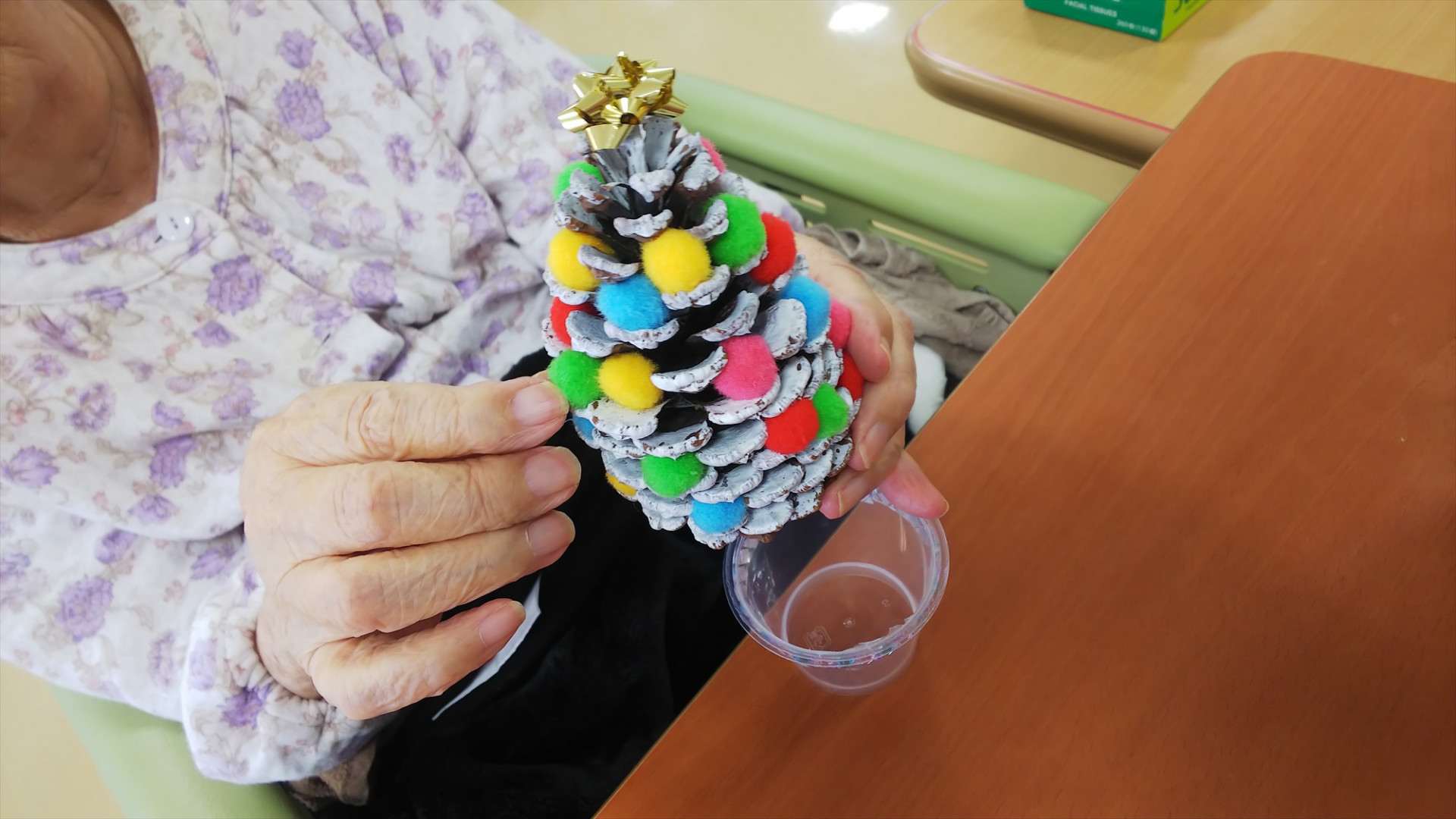 手作りクリスマスツリー | 高松市の老人ホーム・レインボー恵はブログにて施設を紹介