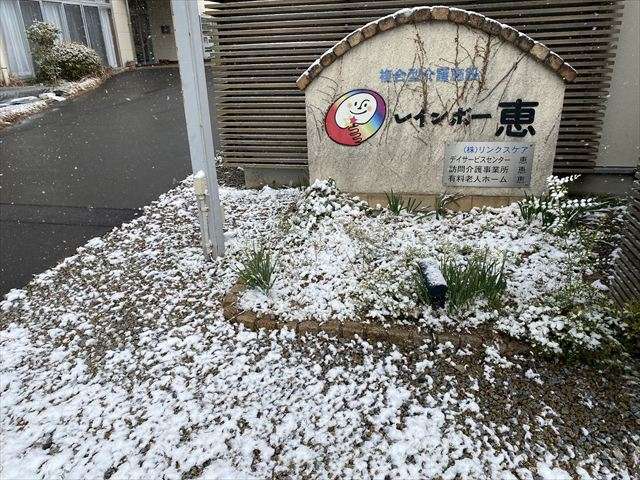雪景色＆雪だるま